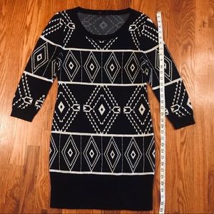 Tribal Print Knotted Dress